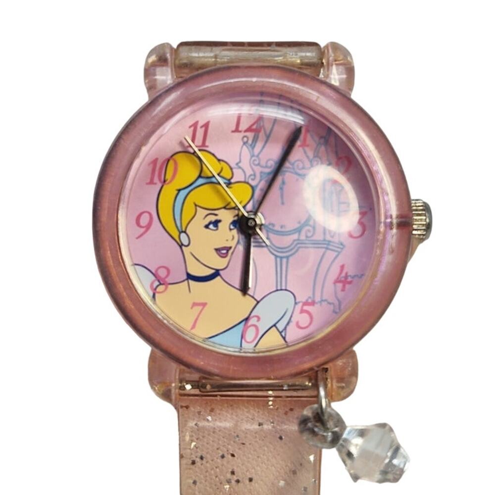 Disney Cinderella Pink Plastic Analog Watch
